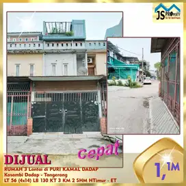 DIJUAL RUMAH 3 Lantai di PURI KAMAL DADAP  Kosambi Dadap Tangerang -ET