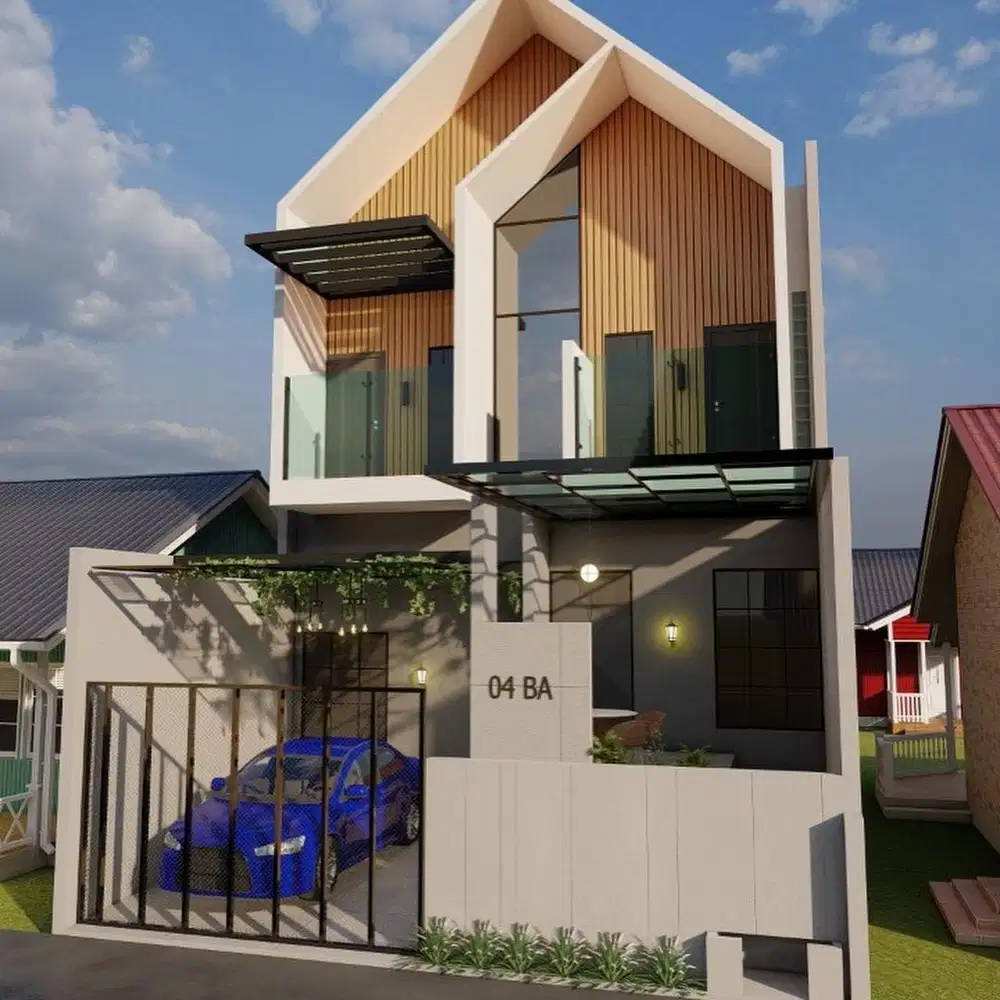 Desain rumah minimalis harga termurah sudah free rab