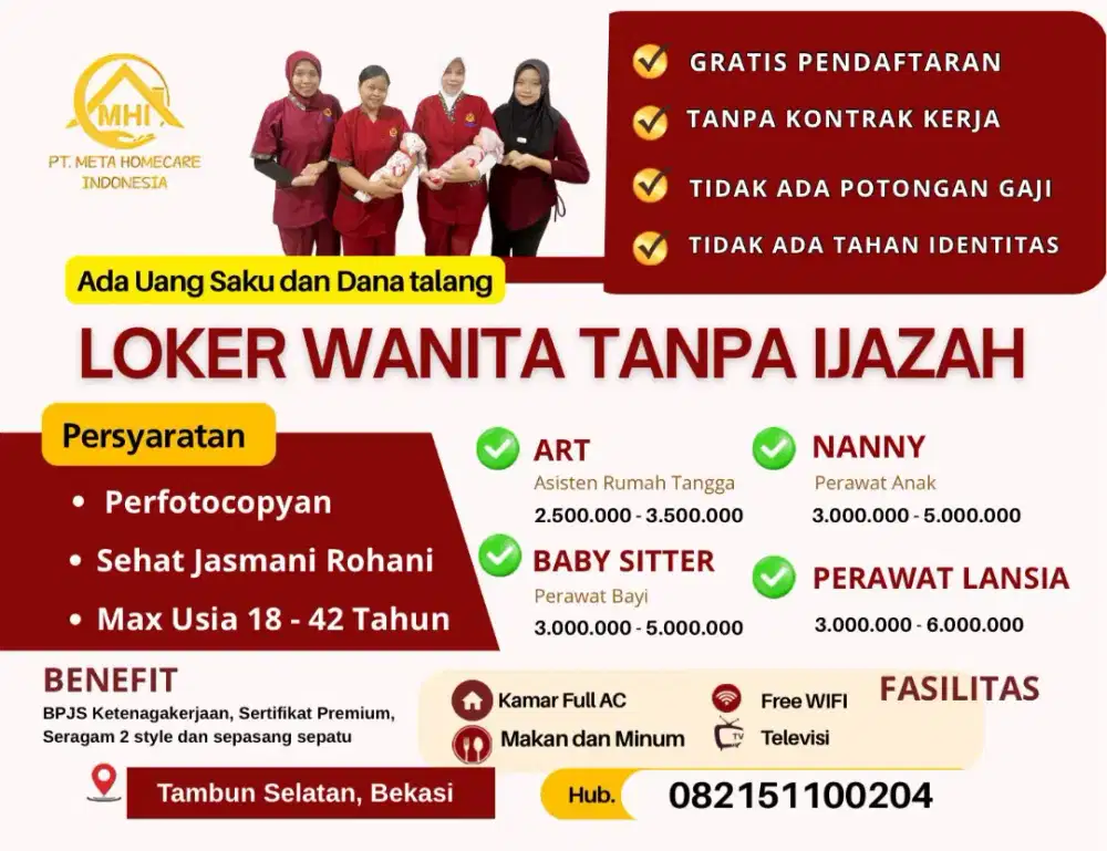 Loker art, baby sitter, dan nanny