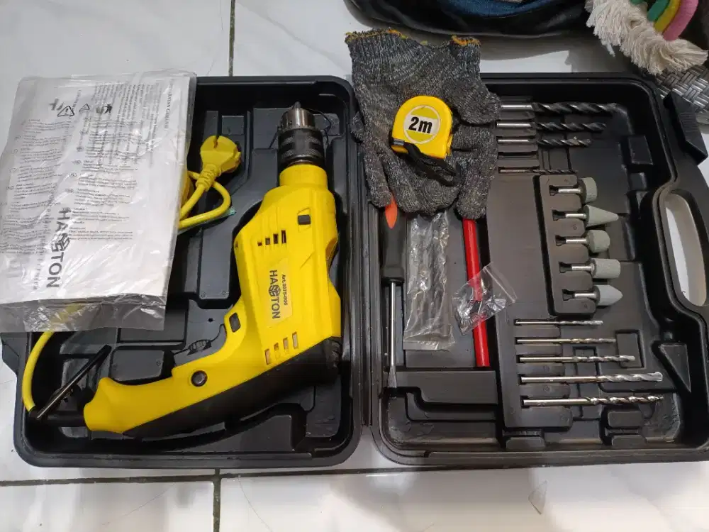 Hasston Impact Drill 13mm set Bor tembok beton