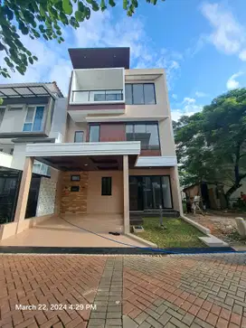 Dijual Atlanta Village Rumah 3 Lantai Design Mewah Seki Furnished