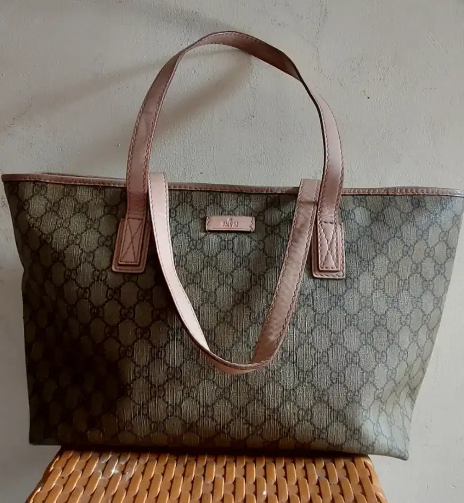 Preloved Tas Tote Gucong ( kulit asli )