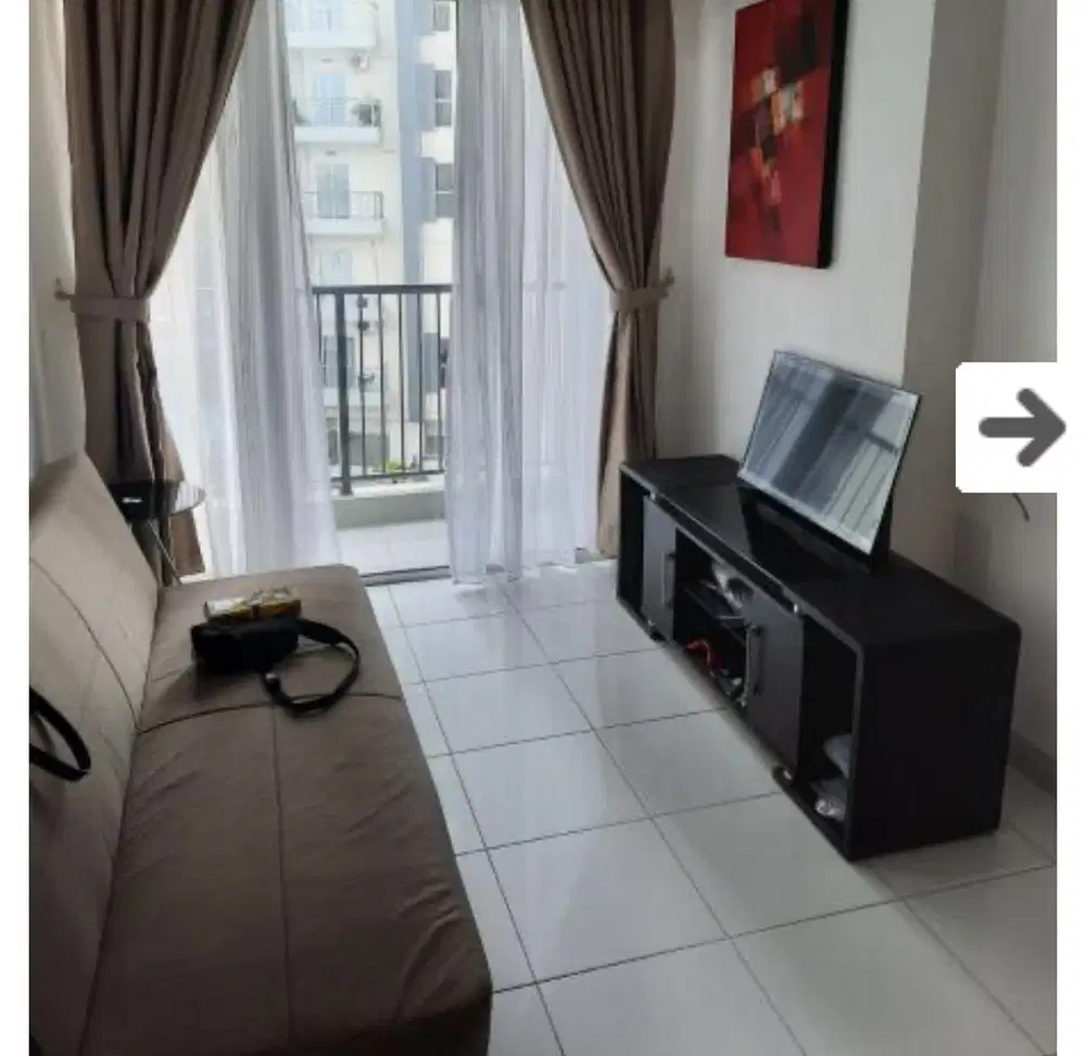 Termurah apartemen 1br di casa de parco bisa sewa jangka pendek