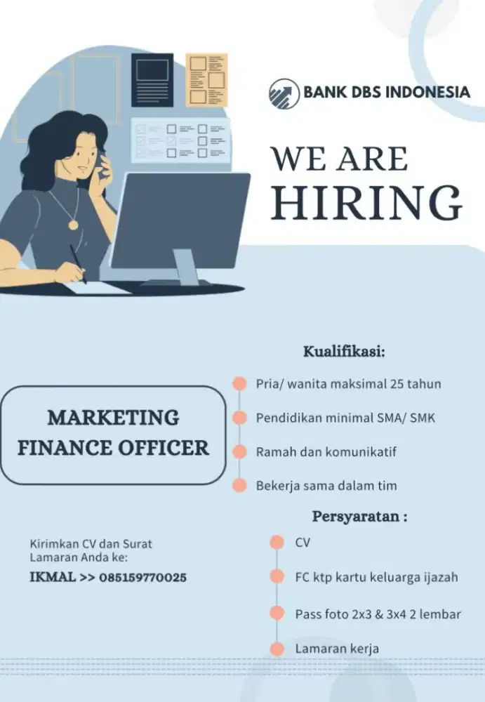 LOWONGAN MARKETING KTA DBS