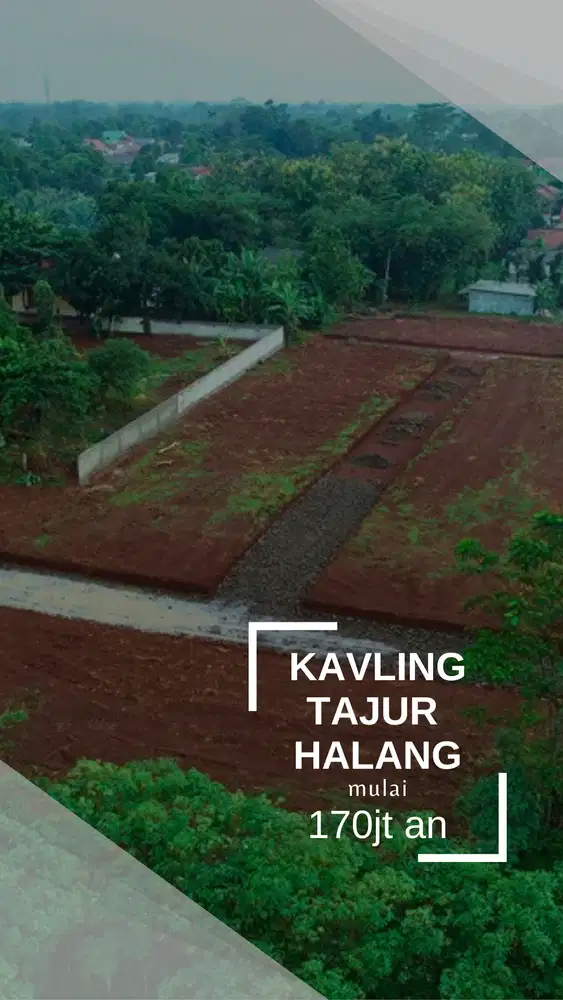 DIJUAL TANAH KAVLING TAJUR HALANG,BOGOR 24 MENIT KE TOL KAYU MANIS1