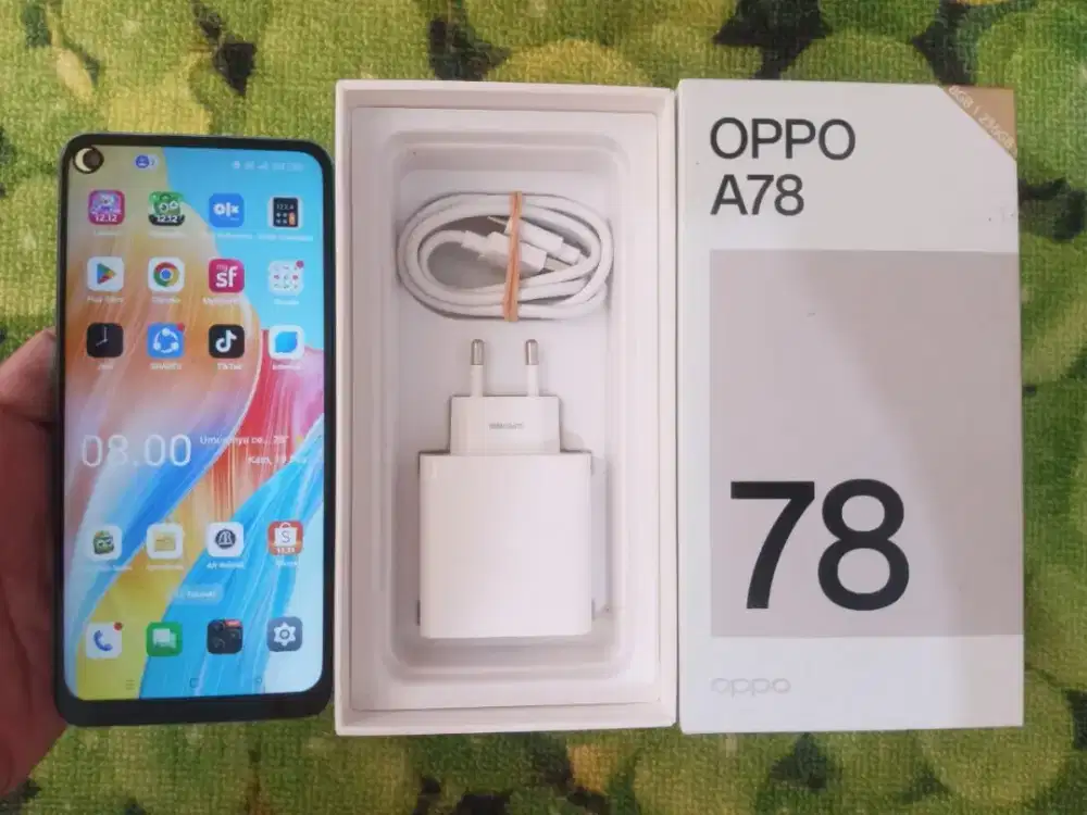 Oppo A78  8 256  Mulus  Full Set  Resmi Oppo
