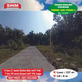 Tanah Bandara Jogja YIA, 10 mnit Pantai, Investasi Aman & Profitable