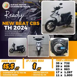 BISA CASH KREDIT HONDA NEW BEAT CBS LED TH 2024 UNIT MULUS BERGARANSI