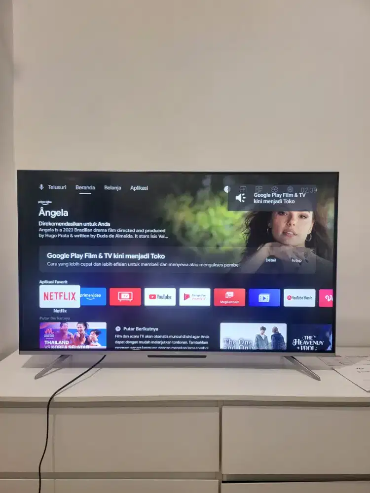 Televisi TCL seri 50A20 seperti baru