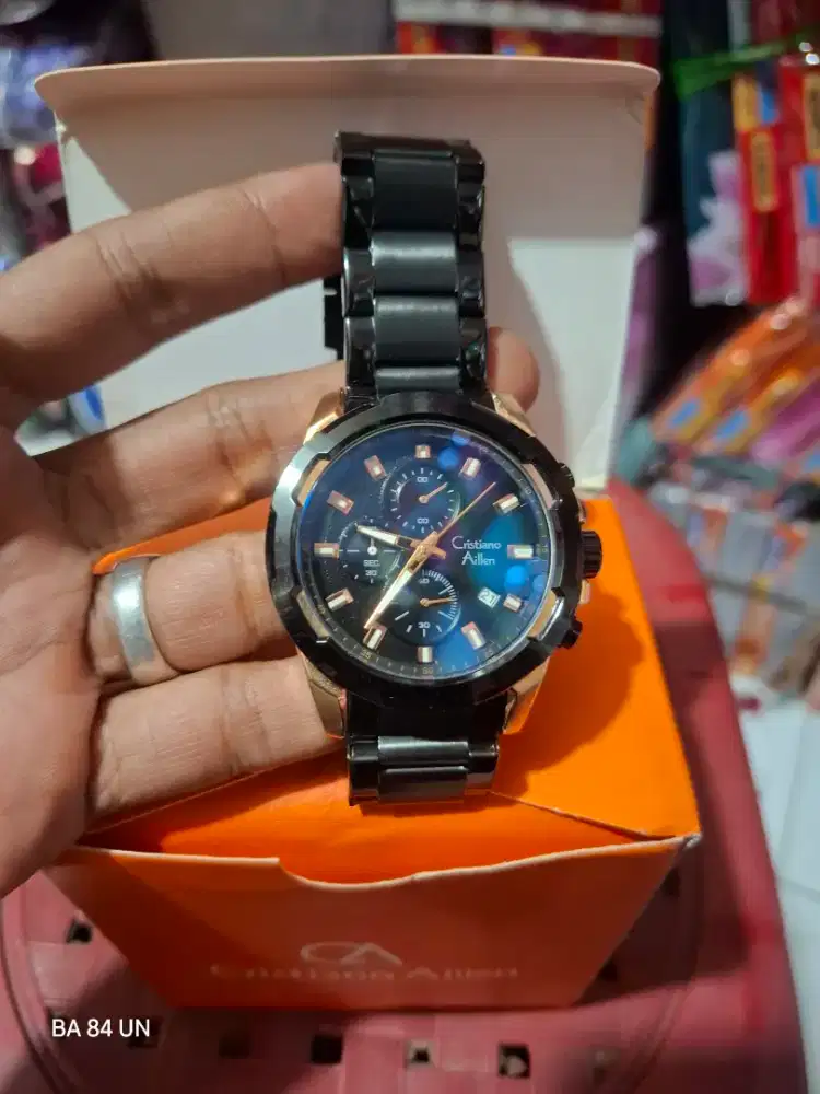 Jam tangan Cristhian ailen CA 8888 chrono aktif