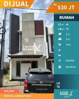 Rumah Landed Apartemen di Srimaya Karangploso Malang 500 Jtan