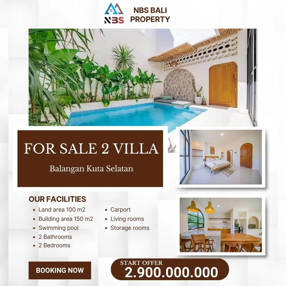 Dijual Villa brand New Mediterania balangan ungasan kuta selatan