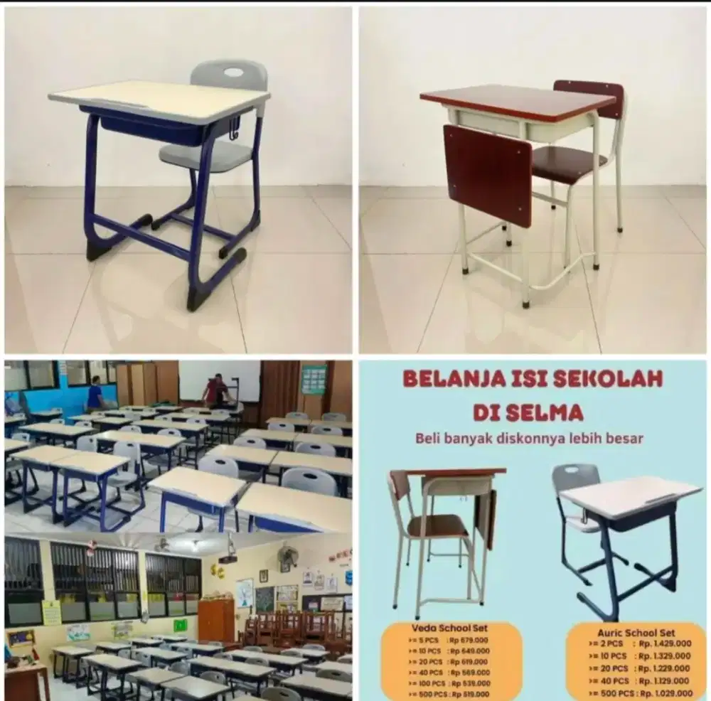 Set Bangku Sekolah
