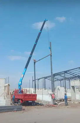 Di jual TMC 3 ton 5 section | di jual truck crane 3 ton 5 section