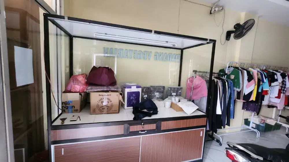 Jual etalase rumah makan padang (baru 2 bulan)