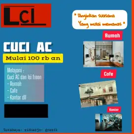 Cuci AC rumah cafe kantor
