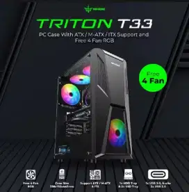 PC Gaming Design Sudah Upgrade Desktop Tower Intel Core i3 Gen 4