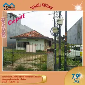 TAWAR SMP DEAL DIJUAL Tanah Padat 336M2, Kost & Kontrakan di Narogong