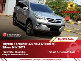 [ GARANSI 5TH ] Toyota Fortuner 2.4 VRZ Diesel AT 2017/2018
