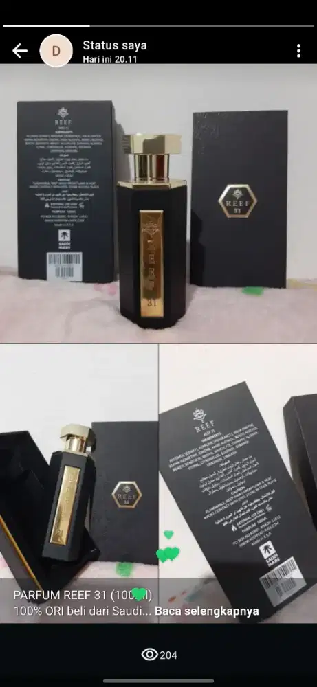 PARFUM ARAB REEF 31