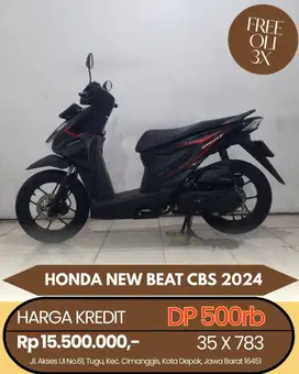 HONDA NEW BEAT CBS 2024 CASH/KREDIT SYARAT MUDAH KTP/KK