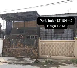 Dijual cepat rmh 1,5 lt di Poris indah. Tangerang