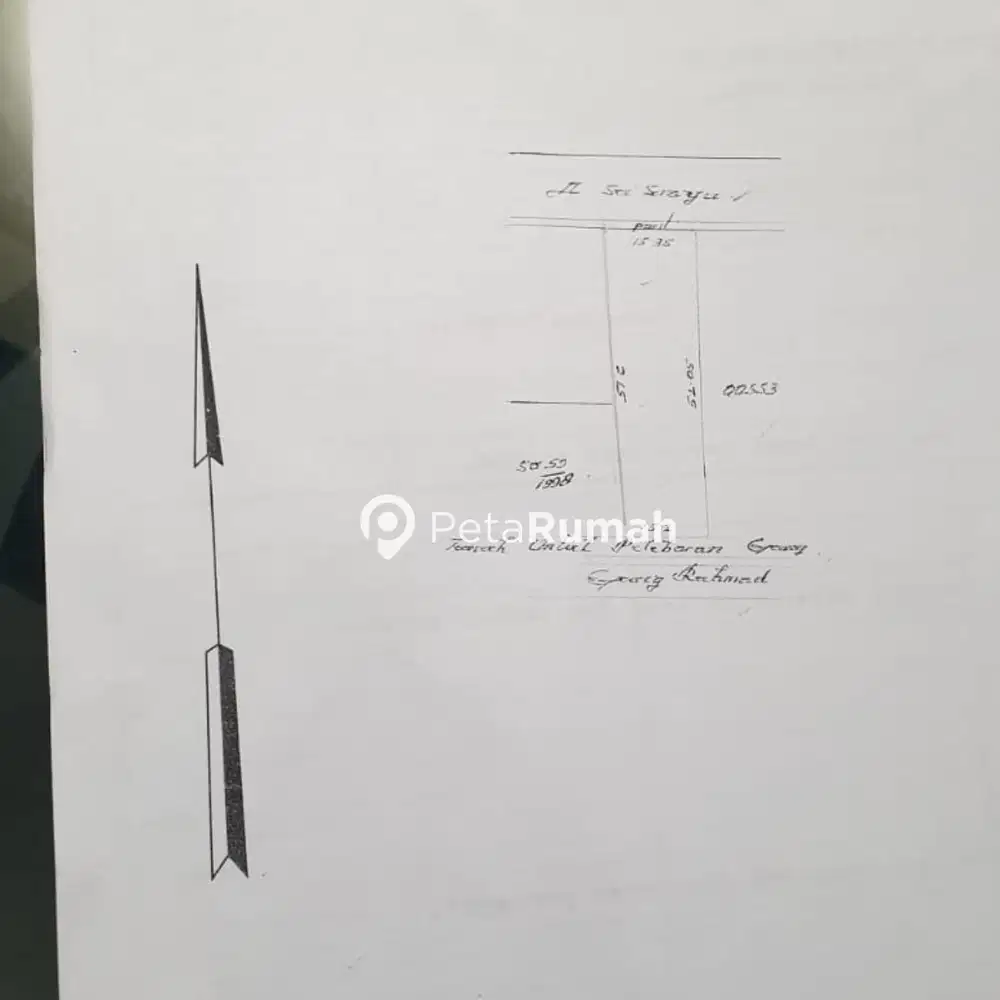 DIJUAL TANAH JALAN SEI SERAYU