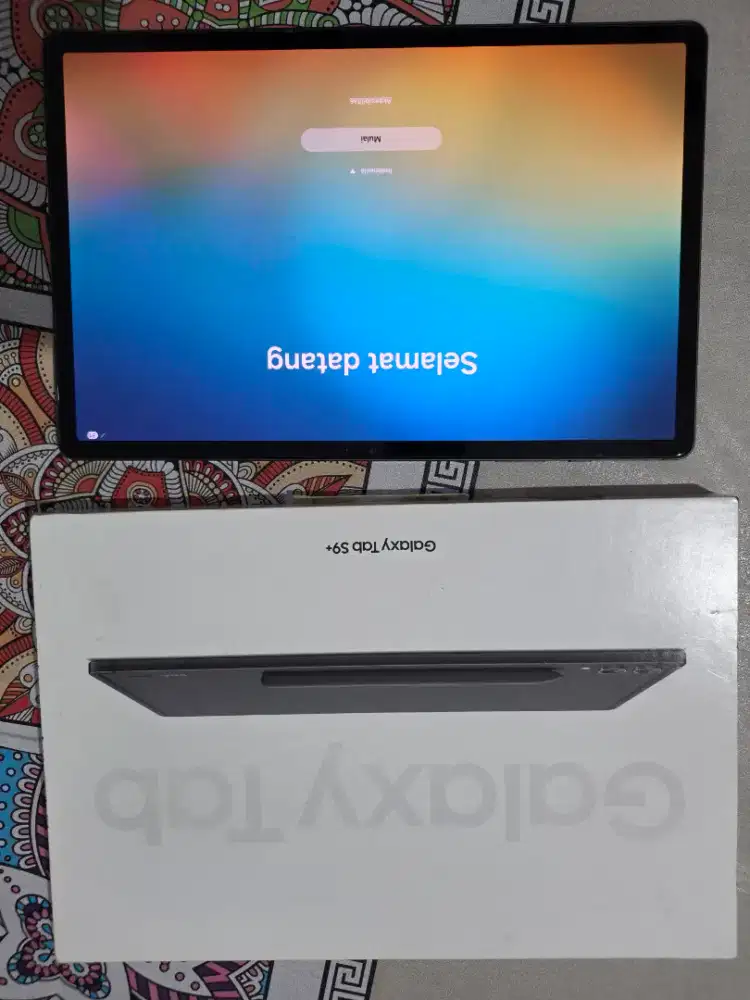 Dijual tablet samsung s9 plus wifi only 12/256 gb fullser