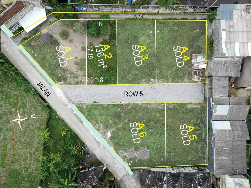 Tanah Kavling Selatan Jl Damai, Jogja: SHM Siap Akad
