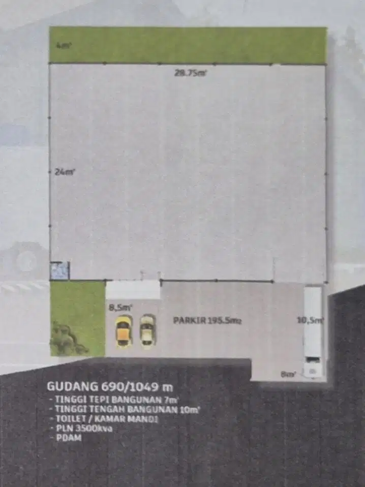 Sewa Gudang di Kawasan Industri Milenium, Cikupa, Tangerang
