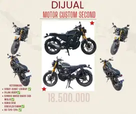 DIJUAL MOTOR CUSTOM SECOND MULUS DAN BAGUS RANGKA MESIN BYSON