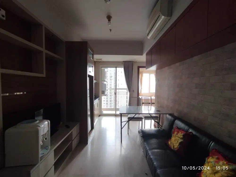 Disewakan Apartemen Royal Mediterania Garden, 2BR Furnished Luas 42m2