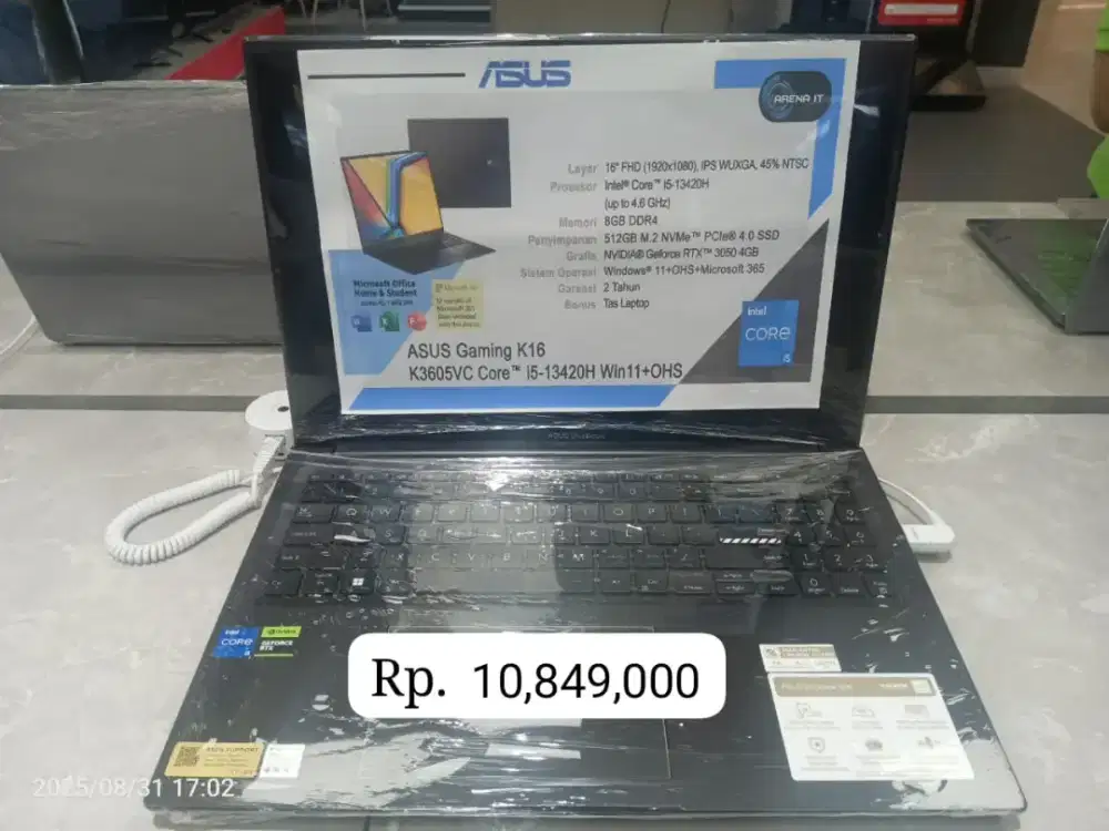 Laptop Asus Gaming K16 Core i5 Promo Cicilan Bebas Biaya Bunga