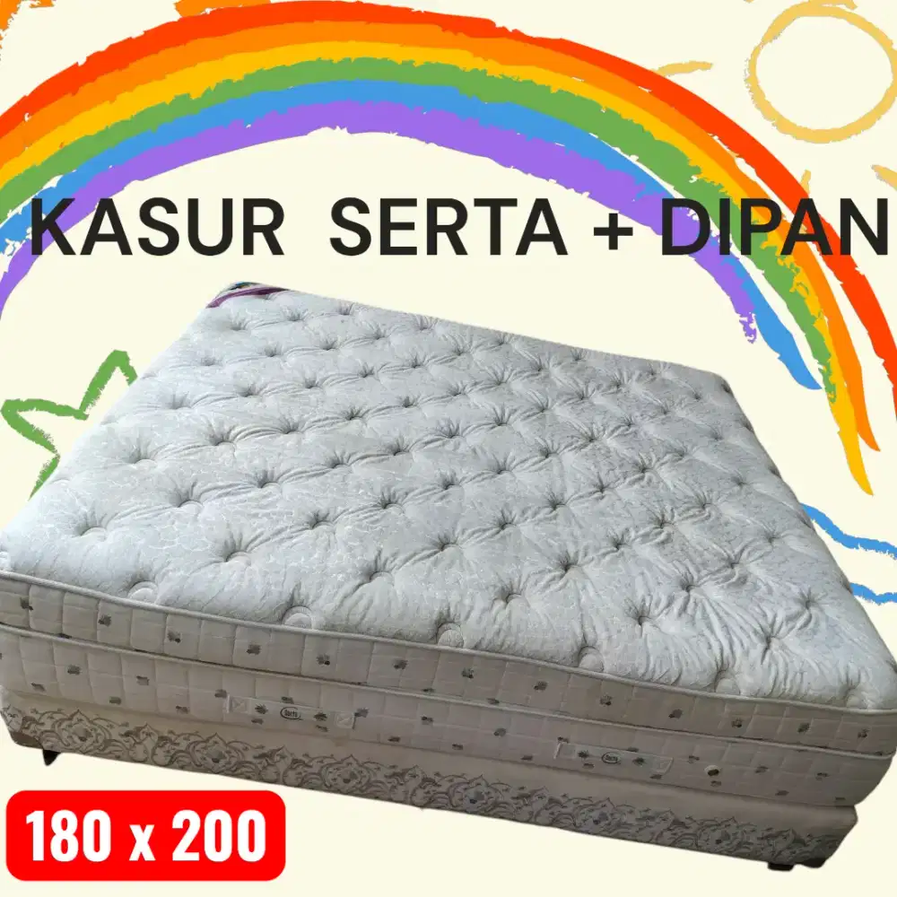 KASUR SERTA + DIPAN 180.X 200