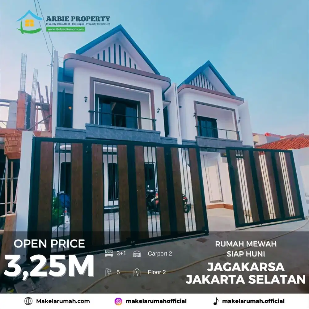 Dijual Cepat Rumah Mewah lokasi strategis Di Jagakarsa Jakarta Selatan