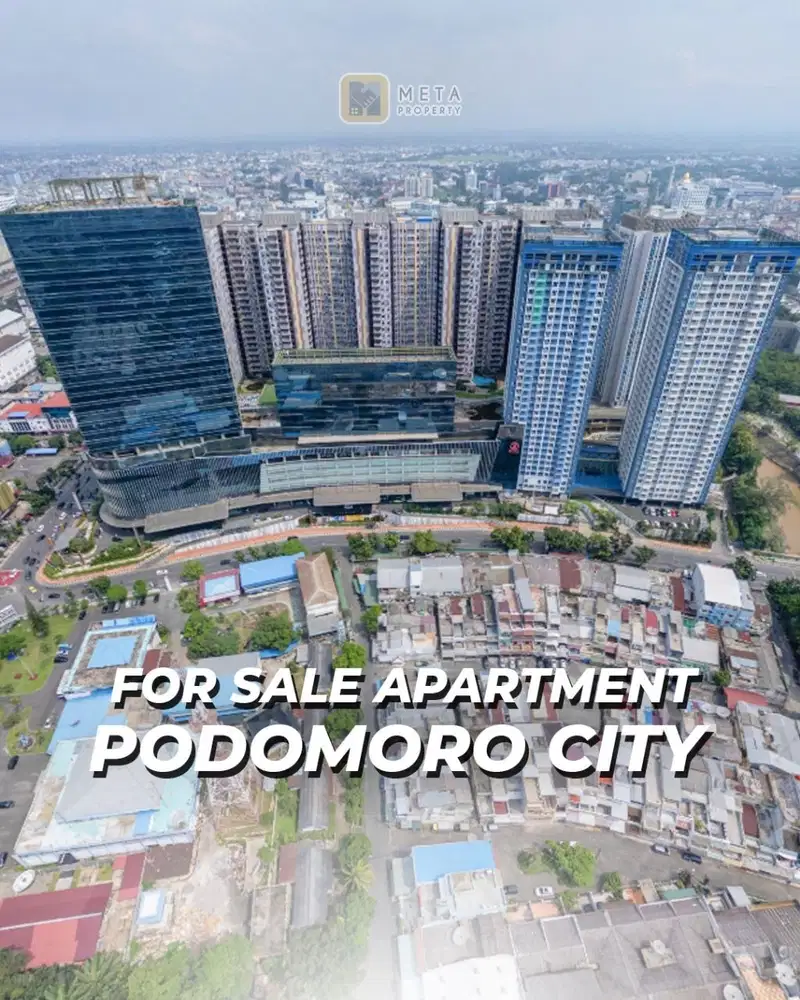 Apartment Luxury Podomoro dengan 2 Kamar Tidur view Kota Medan