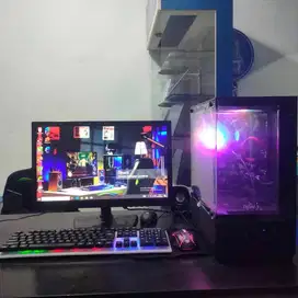 PC set Murah i5 RAM 16 SSD 128 LED 19in Key Mous Sepaket Tinggal pakai