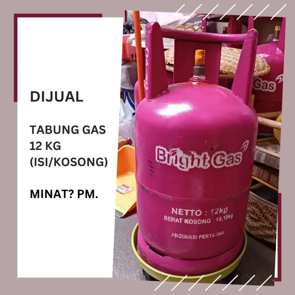 Jual!! Tabung gas LPG Pink 12kg, isi (gress) atau kosong