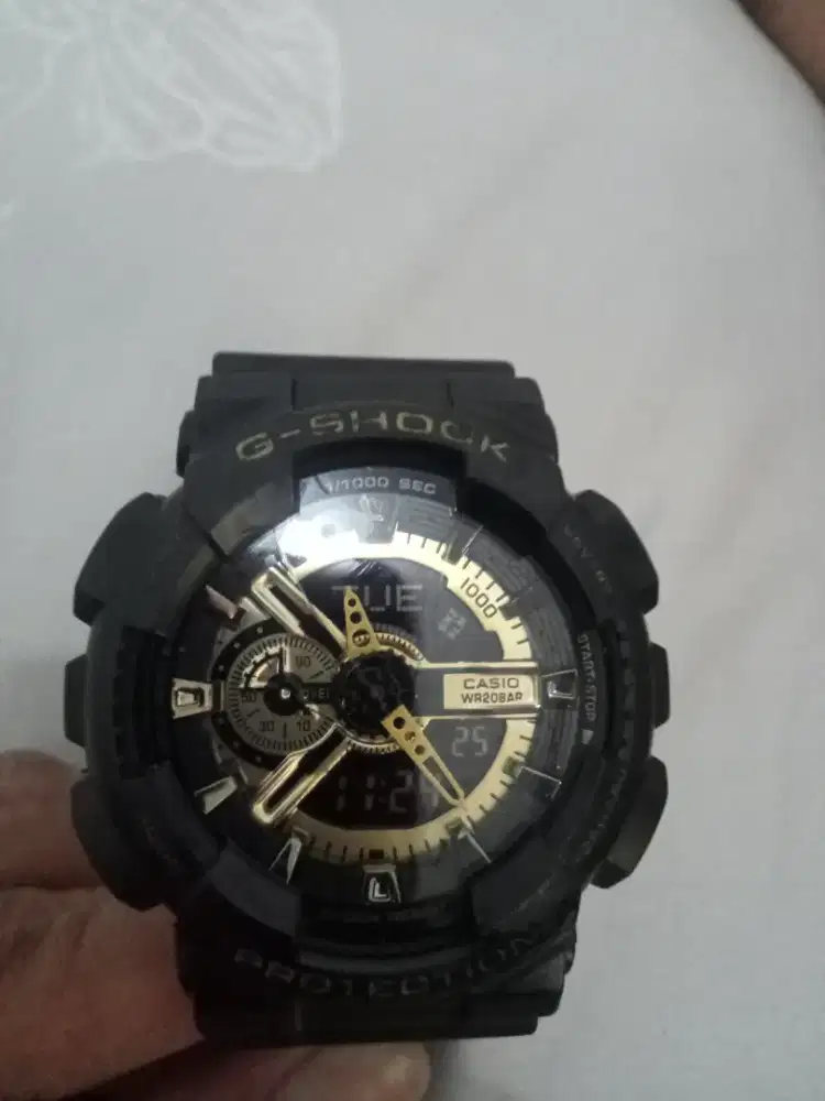 G-Shock black normal kondisi