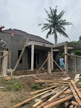 Rumah Baru Proses Finishing di jl Wates dekat Kampus Mercu Buana