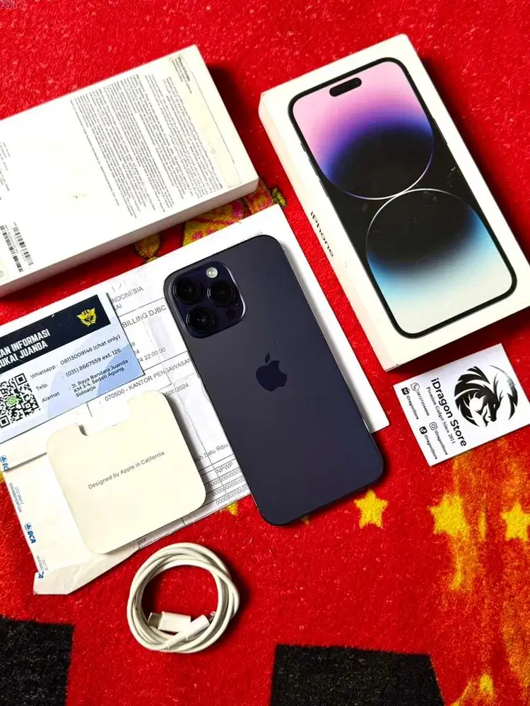 iphone 14 Pro Max 256gb Deep Purple Resmi Bea Cukai Full Original