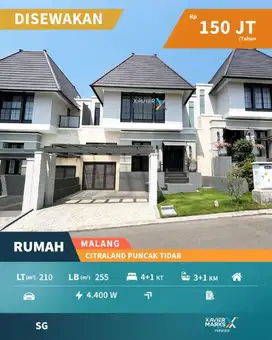 Dikontrakkan Harga Miring ! Rumah American Modern Bangunana Baru Gress