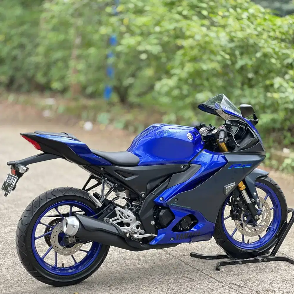 YAMAHA YZF R15 V4 BIRU 2021 KM RENDAH PAJAK PANJANG SUPERB