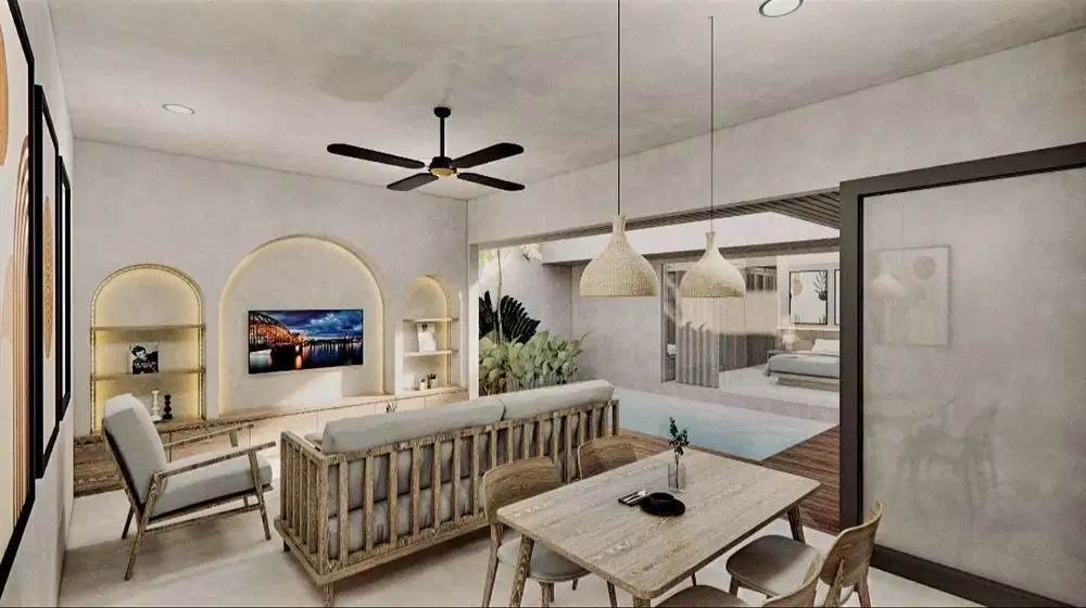 Tava Villas & Suites Jimbaran,Bali-Type 2 BrPool Villa-Full Furnished