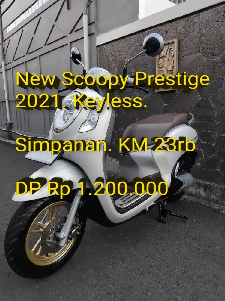 Scoopy Prestige 2021 Keyless. Simpanan. Like New. Ori. Cash/Kredit/TT