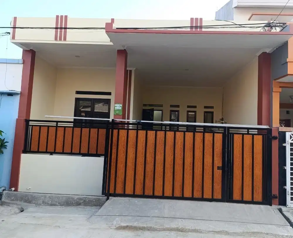 Dijual rumah siap huni bangunan baru di Harapan indah 1, Bekasi.