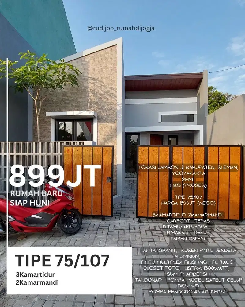 Dijual Rumah Baru Siap Huni Area Strategis Di Jambon Jln Kabupaten
