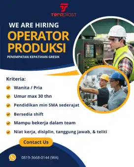 DIBUTUHKAN OPERATOR PABRIK