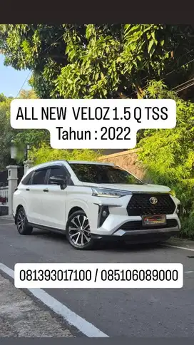 ALL NEW  VELOZ 1.5 Q TSS ( Toyota Safety Sense )
Tahun : 2022