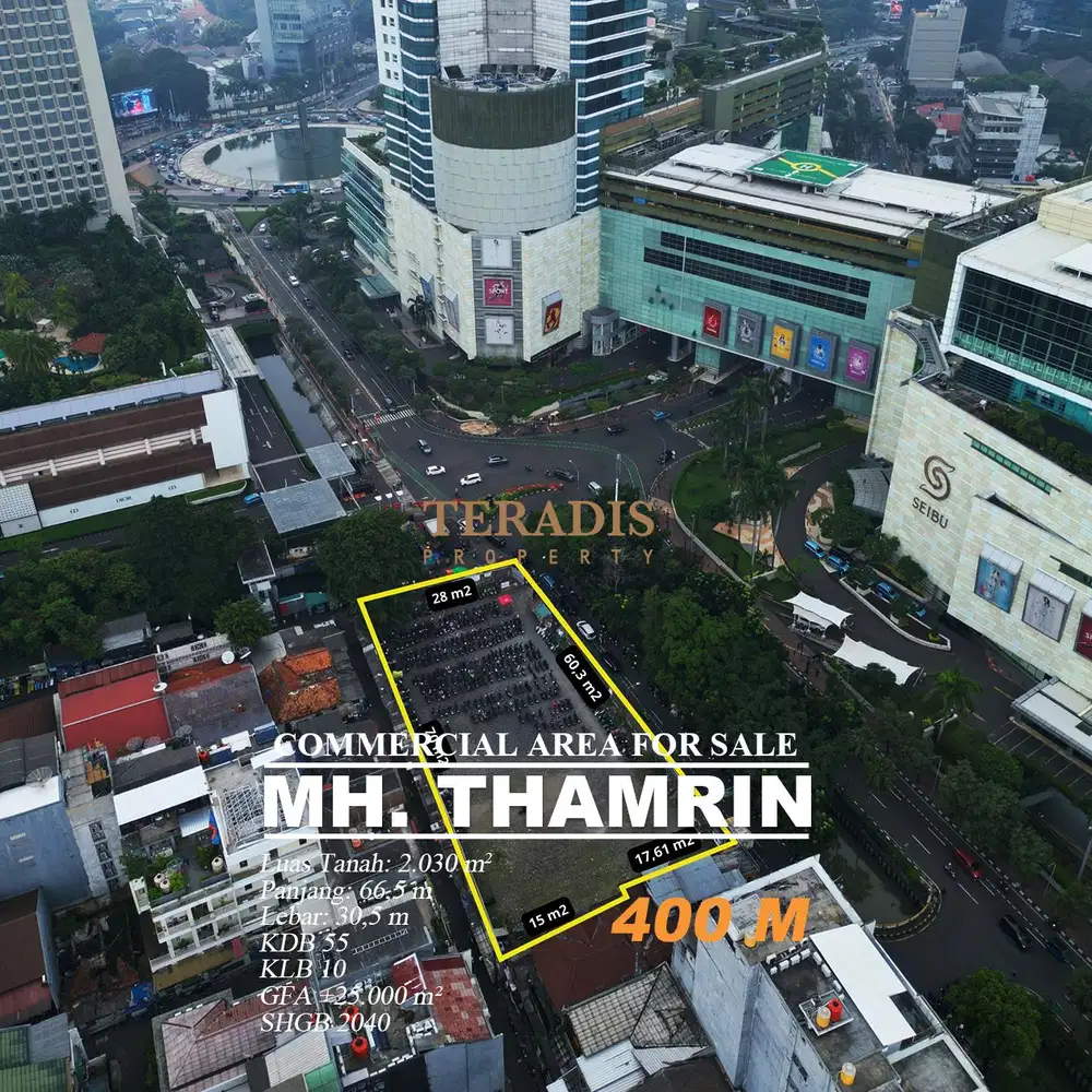 COMMERCIAL AREA FOR SALE MH THAMRIN